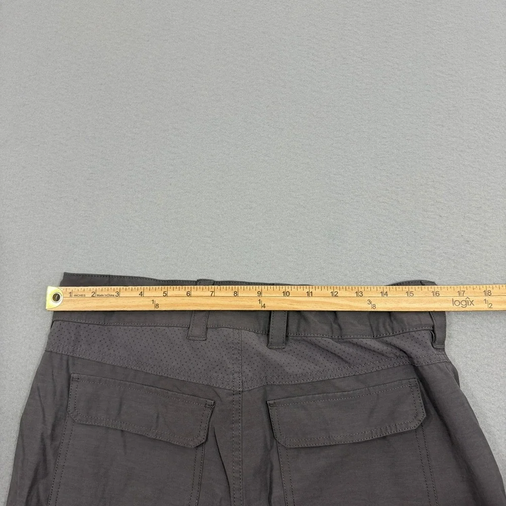 Huk Shorts Mens Medium Gray Pursuit Fishing Shorts Cargo Stretch H2000171